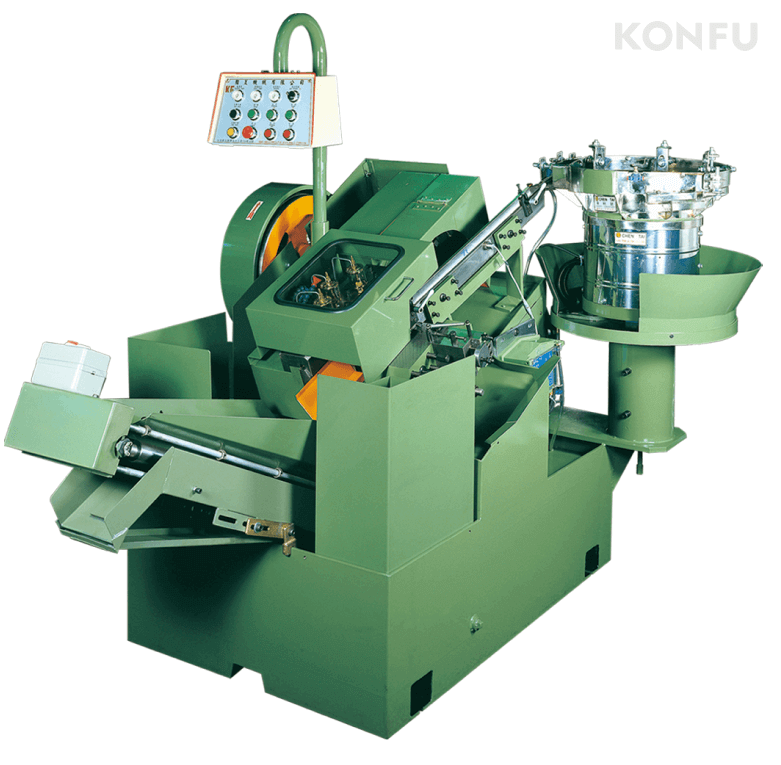 Máquina de rodillos de rosca de precisión para crear roscas de sujetadores fuertes y uniformes.